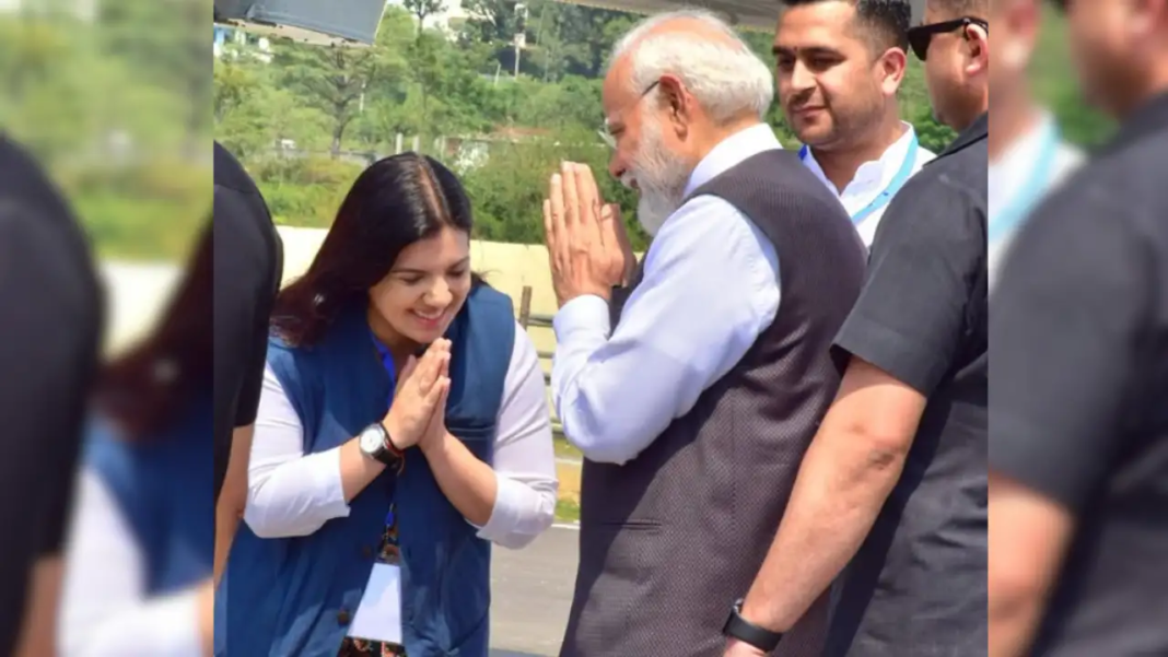 BJP candidate Devyani Rana campaigning in Nagrota