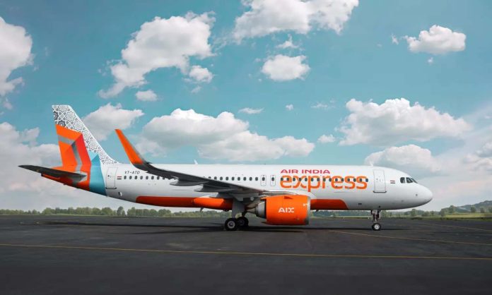 Air India Express flight landing at Cochin International Airport