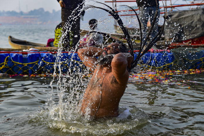 Over 9 Lakh Devotees Take Holy Dip at Sangam Ahead of Makar Sankranti at Magh Mela