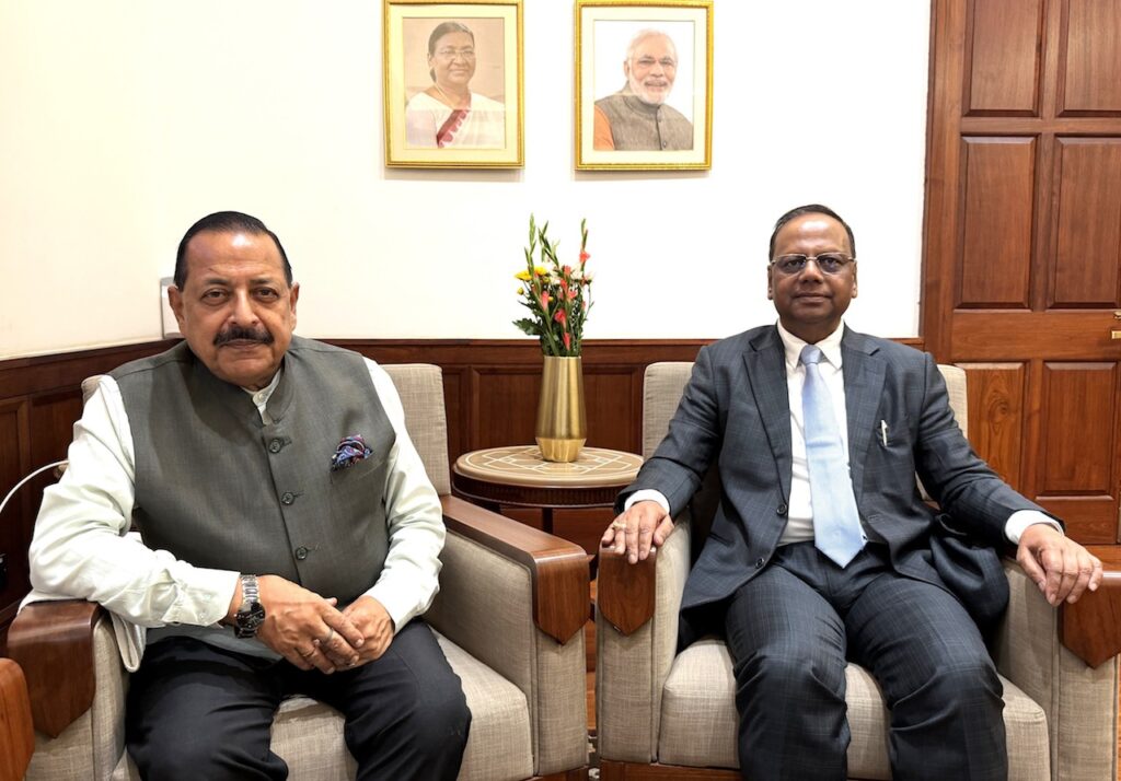 CAT Chairman Briefs Dr. Jitendra on 93% Case Disposal Rate